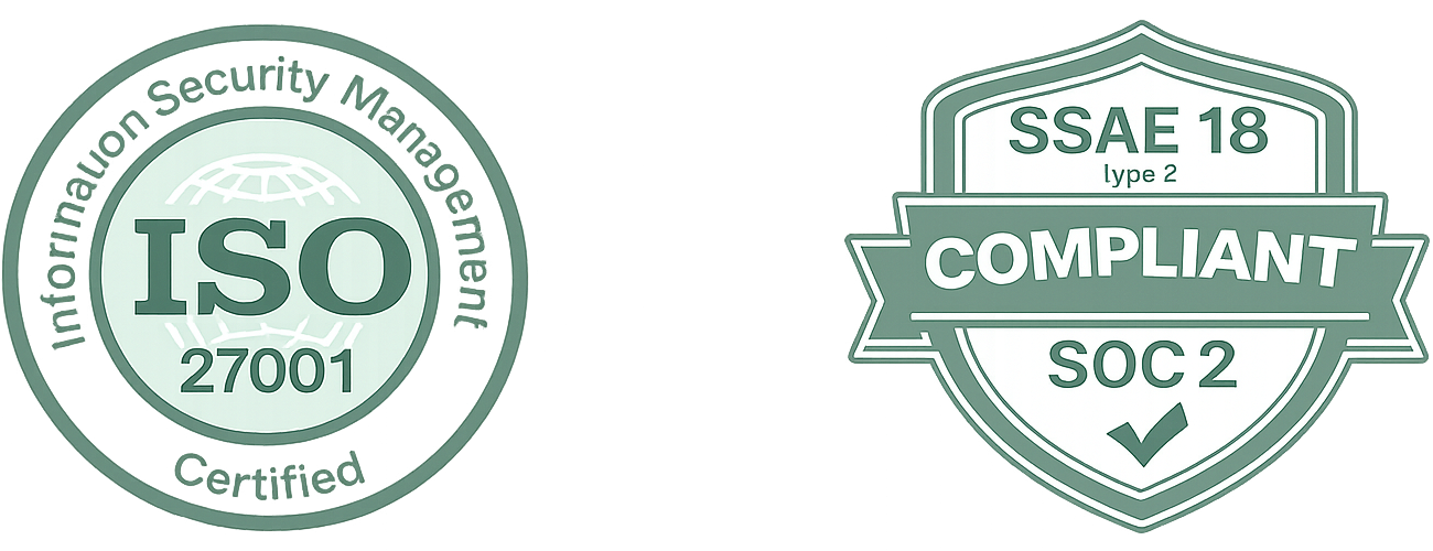SOC 2 and ISO 27001 Certifications